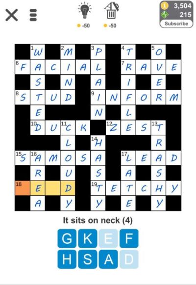 Puzzle Page Crossword Issues Answers Solutions Level Winner