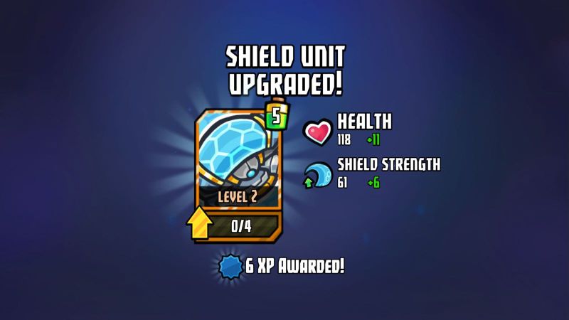 cosmic showdown shield upgrade