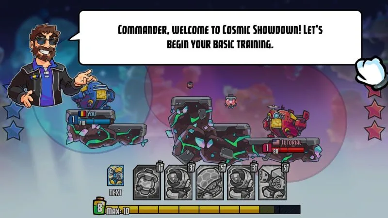 cosmic showdown training