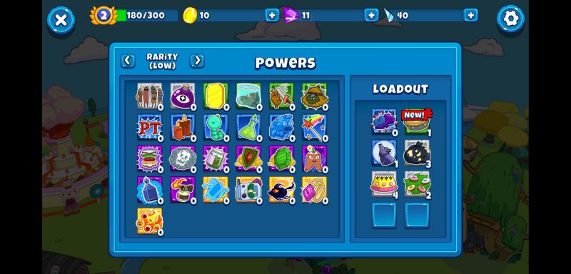 how to manage your powers in bloons adventure time td