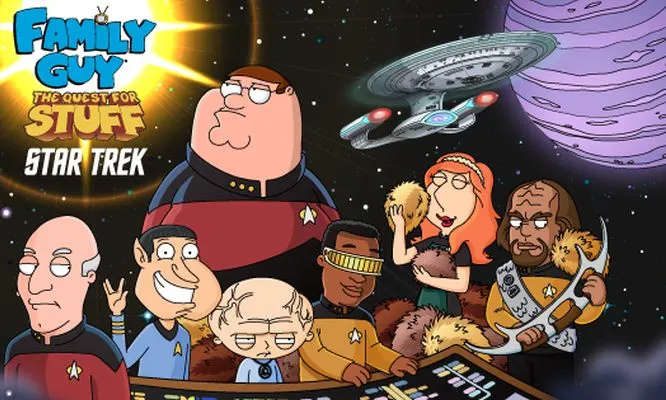 family guy: the quest for stuff - star trek cheats