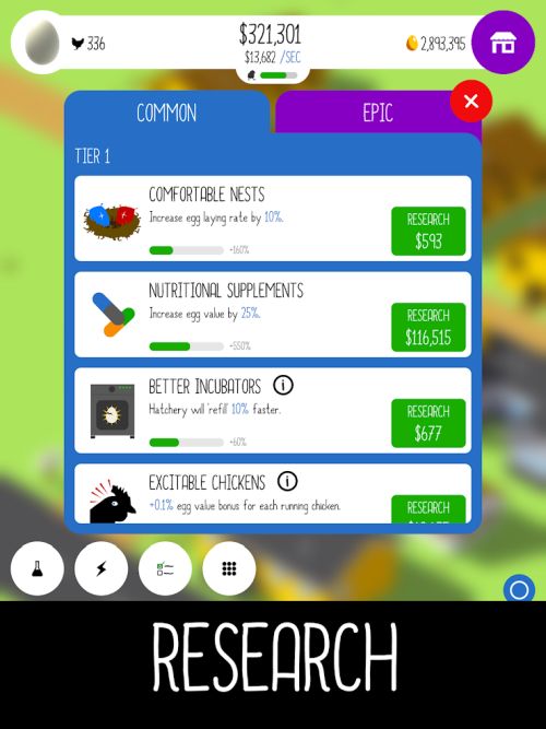 egg inc research