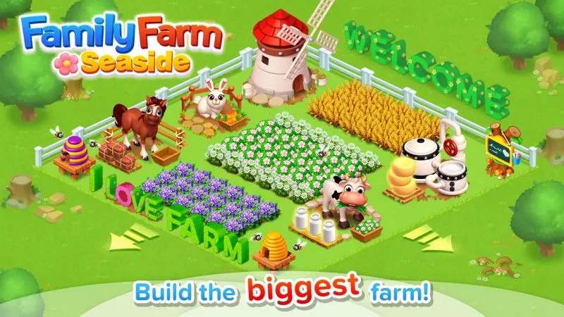 how to build the biggest farm in family farm seaside