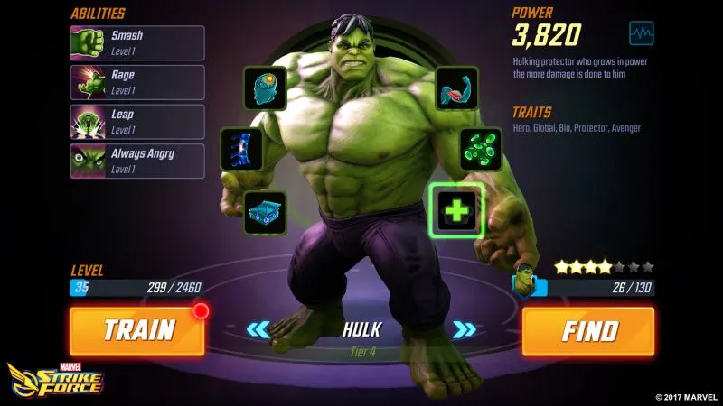 how to improve your heroes in marvel strike force 