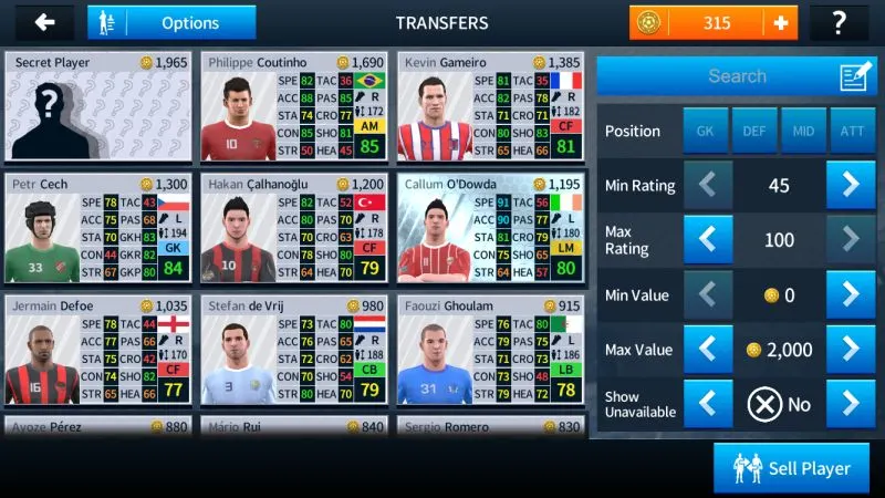 dream league soccer 2018 transfer market