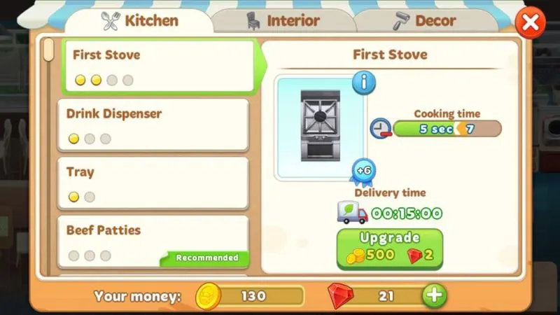 cooking diary tasty hills upgrading equipments