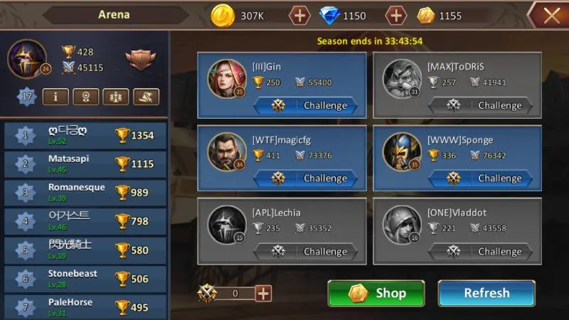 dungeon & heroes arena