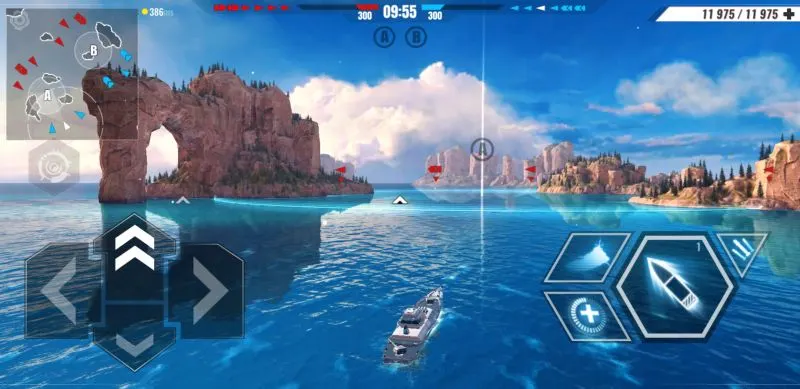 pacific warships surroundings