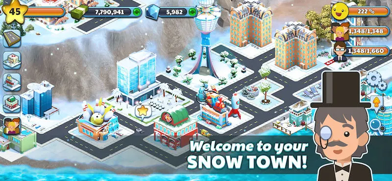 snow town ice village world tips