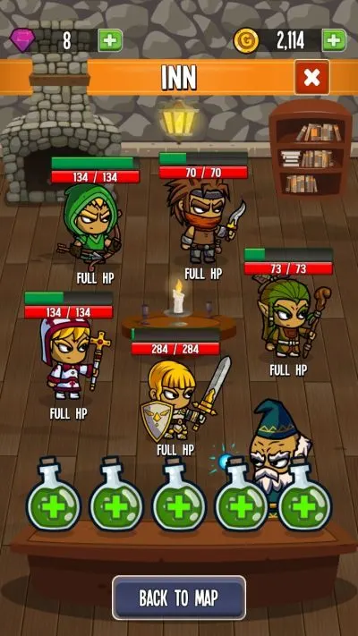 five heroes the king's war inn