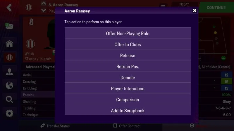 football manager 2019 mobile player management