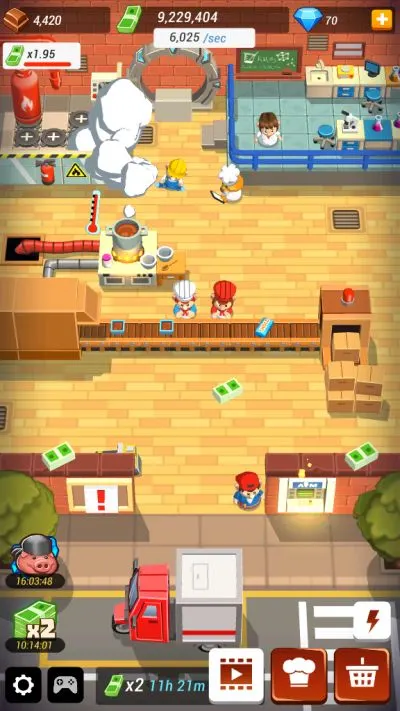 idle cooking tycoon conveyor belt