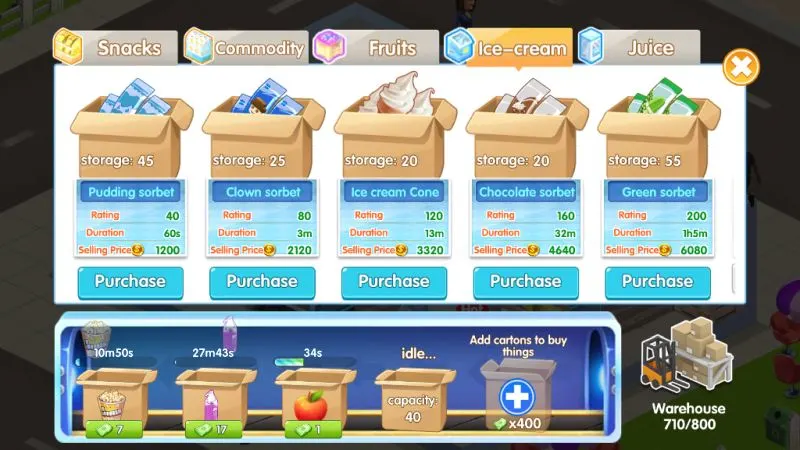 my supermarket story inventory