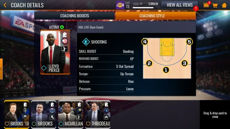 nba live mobile coach