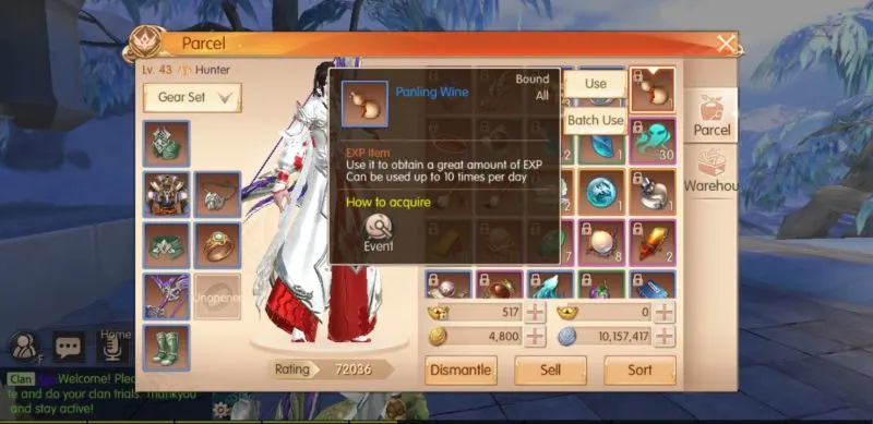 novoland the castle in the sky inventory