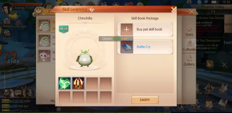 novoland the castle in the sky pets and wings