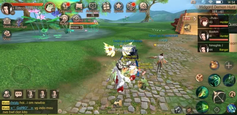 novoland the castle in the sky team