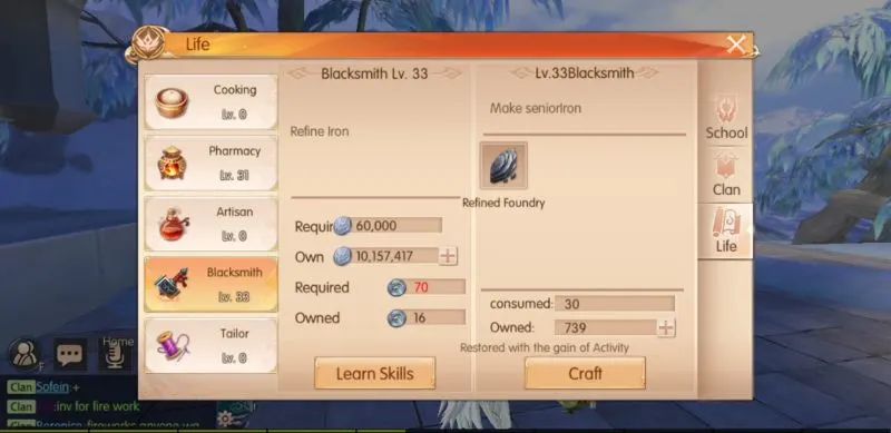 novoland the castle in the sky skills