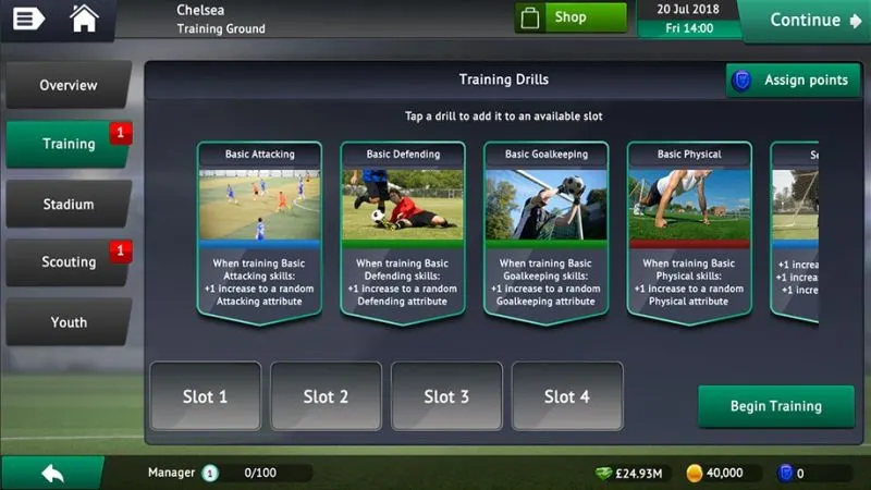 how to train players in soccer manager 2019