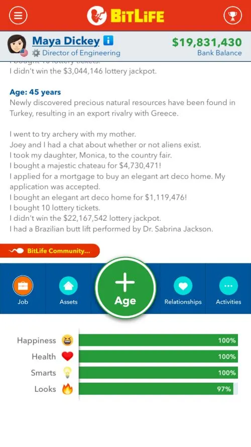 bitlife health guide