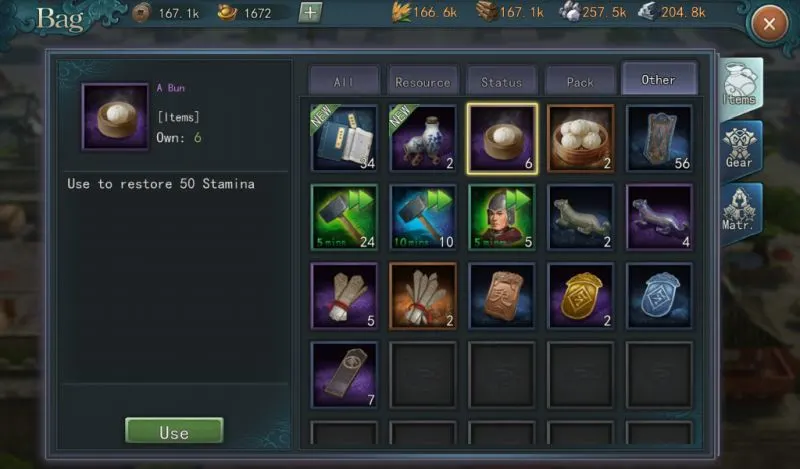 new romance of the three kingdoms items