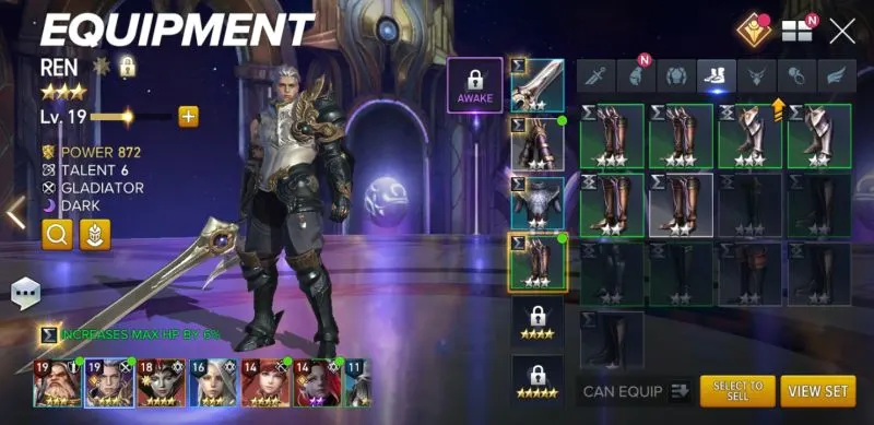 aion legions of war equipment