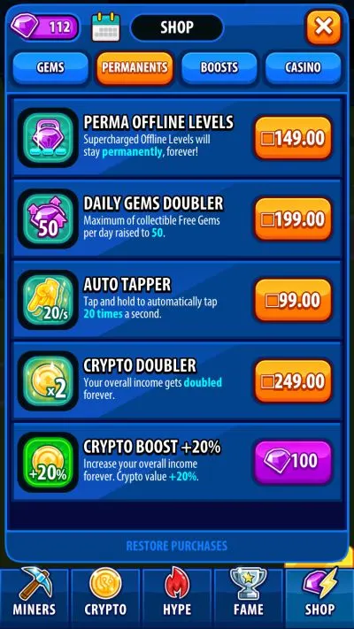 crypto trillionaire unlimited gems