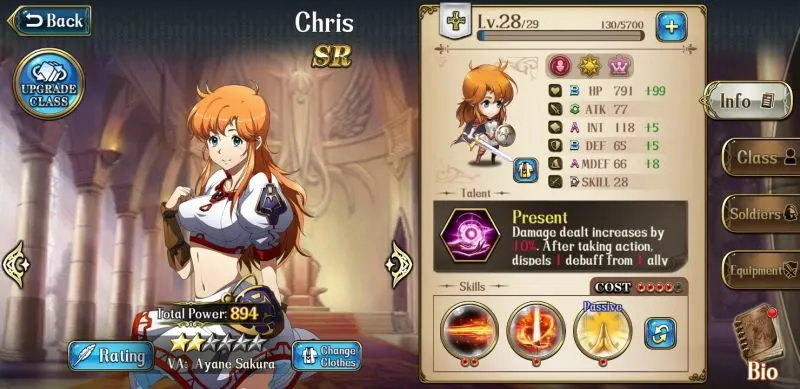 langrisser mobile best sr heroes chris