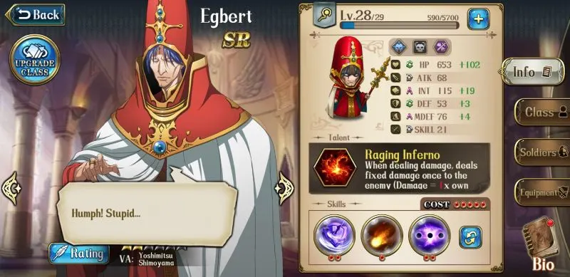 langrisser mobile best sr heroes egbert