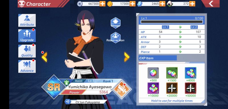 bleach mobile 3d character