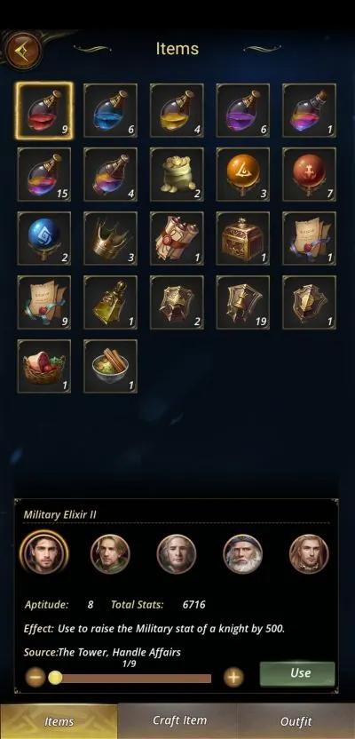 the royal affairs items