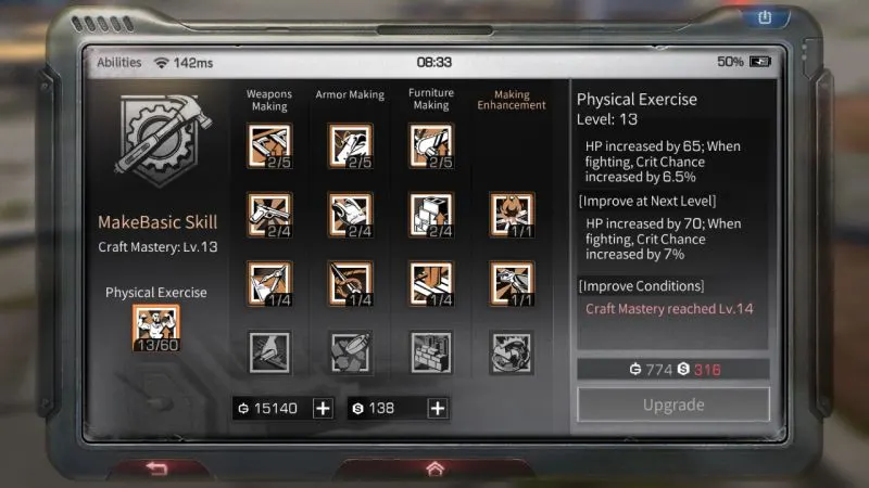 lifeafter mastery levels