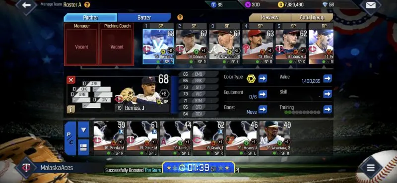 mlb perfect inning 2019 roster