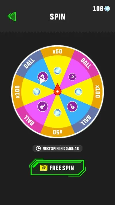 slope run spin wheel