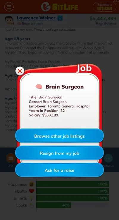 Bitlife life simulator
