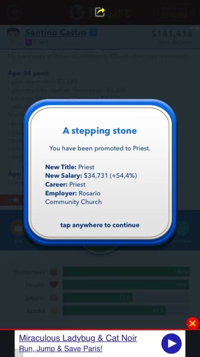 bitlife priest job