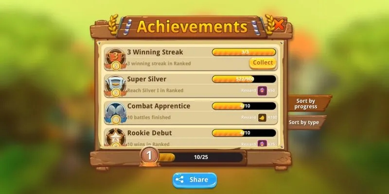 critter clash achievements