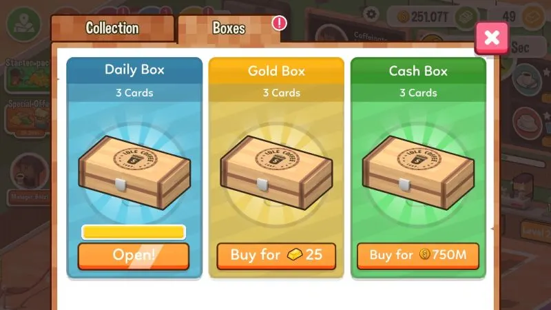 how to use boosters in idle coffee corp