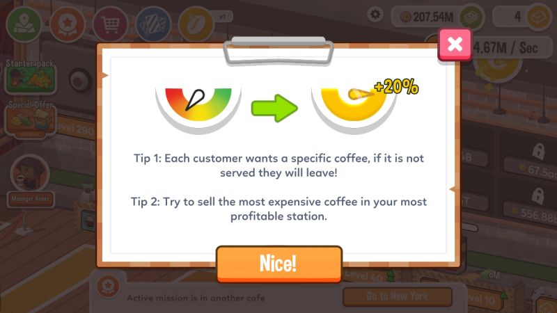 how to optimize your earnings in idle coffee corp