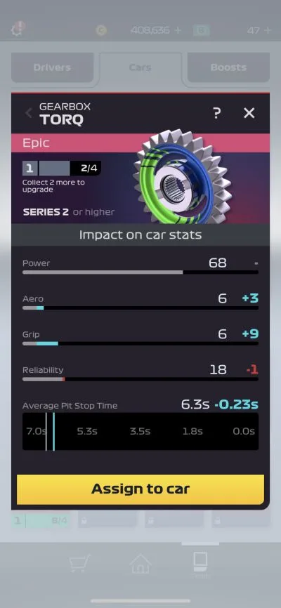 f1 manager gearbox