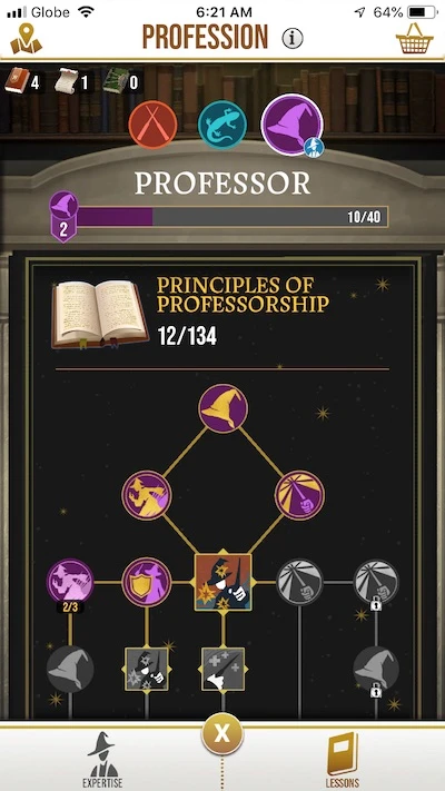 harry potter wizards unite profession