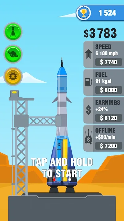rocket sky! upgrades