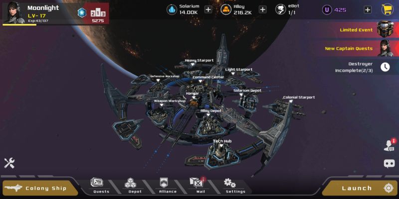 aeon wars galactic conquest space station