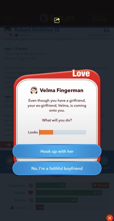 bitlife ex-girlfriend