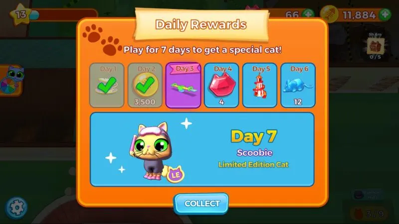 kitty keeper cat collector daily rewards
