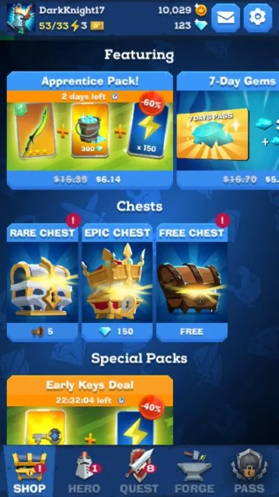 the mighty quest for epic loot chest