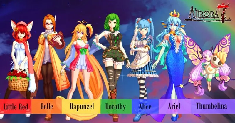aurora 7 characters