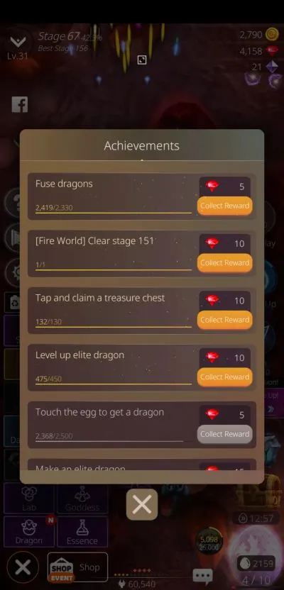 dragonsky achievements