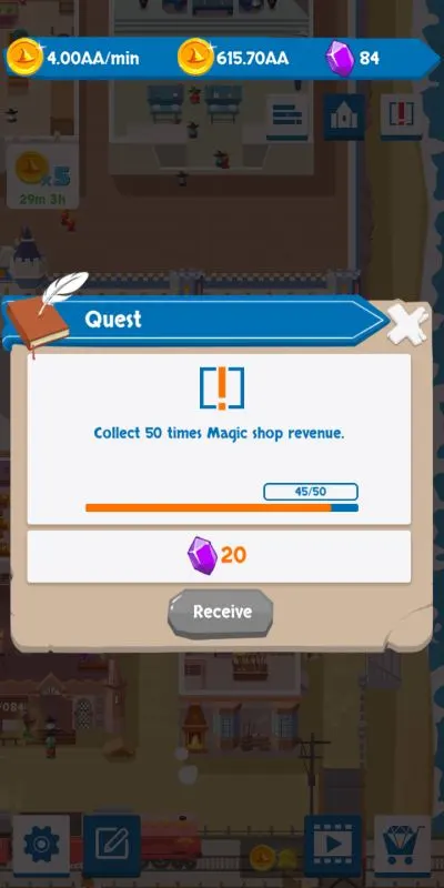 idle wizard school quest