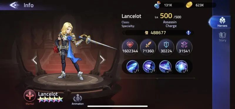 mobile legends adventure lancelot